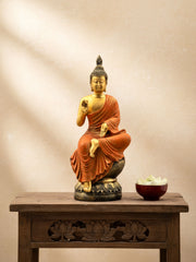 Preaching Buddha Shuni Mudra - Premium Polyresin Idol
